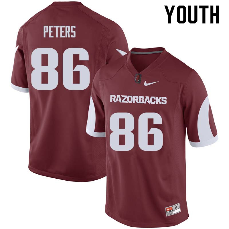 Youth #86 Jason Peters Arkansas Razorback College Football Jerseys Sale-Cardinal